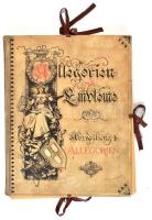 Allegorien und Embleme. Szerk.: Gerlach, Martin. 1. köt.: Abtheilung I. Allegorien.. Wien, 1882, Gerlach&Schenk. Egészvászon mappában zsinórfűzéssel. egyik másik lap kissé sérült. Volt könyvtári példány. 32x39 cm