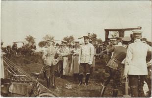 1910 Truppenübungsplatz Elsenborn / German military training camp, military officers. Fr. Osw. Kluge photo (EK)