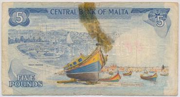 Málta 1973. 5L T:III,III-
Malta 1973. 5 Liri C:F,VG
Krause P#32