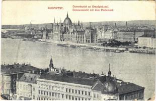 1917 Budapest V. Duna részlet, Országház, Parlament (EB)