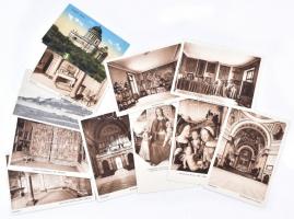 cca 1910-1920 Esztergom 12 db képeslap és képeslap méretű kép