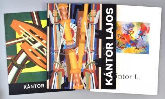 3 db Kántor Lajos (1922-2013) festőművész műveit bemutató könyv és katalógus: Wehner Tibor bevezetőjével: Kántor Lajos. Bp.-Sopron, 2008. Körmendi Kiadó. 132p. Reprodukciókkal gazdagon illusztrált. Kiadói kartonált papírkötésben. + Kántor Lajos. Bp., 2007. Körmendi Kiadó. 11p. Kiállítási katalógus. Reprodukciókkal gazdagon illusztrált. Kiadói papírkötés. + Kántor Lajos. Bp., 1996, k.n.. Kiállítási katalógus. Reprodukciókkal gazdagon illusztrált. Kiadói papírkötés.