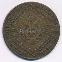 Ausztria 1807A 15kr Cu "I. Ferenc" T:2- ü. 
Austria 1807A 15 Kreuzer Cu "Franz I&quo...