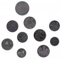 Vegyes: 1923-1943. 10db klf lengyel, cseh-morva, szerb megszállási érme T:2-3
Mixed: 1923-1943. 10p...