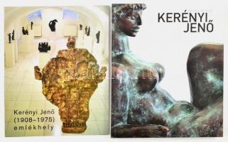 2 db Kerényi Jenő szobrászművész alkotásait bemutató könyv és katalógus: Rózsa Gyula: Kerényi Jenő 1908-1975. Bp., 2010, Glória Kiadó. 203p. Kerényi Jenő műveinek reprodukcióival gazdagon illusztrált. Kiadói kartonált papírkötés. Jó állapotban. + Kerényi Jenő (1908-1975) emlékhely. Bp., 2007, Körmendi. Kiállítási katalógus. 15p. Kiadói papírkötés.