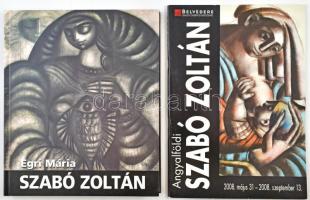 2 db Angyalföldi Szabó Zoltán (1929-2014) festőművész munkásságát bemutató könyv és katalógus: Egri Mária: Szabó Zoltán. Angyalföld. Bp.-Sopron, 2003, Körmendi Galéria. 161p. Reprodukciókkal gazdagon illusztrált. Kiadói kartonált papírkötés. + Forró Judit, Bakonyi Péter (szerk.):  Angyalföldi Szabó Zoltán, 2008. május 31 - 2008. szeptember 13. Bp., 2008. Belvedere Szalon. 52p. Kiállítási katalógus. Reprodukciókkal gazdagon illusztrált. Kiadói papírkötés.