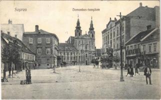 1921 Sopron, Domonkos templom. Monsberger Gottfried kiadása