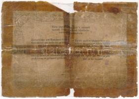 1848. 100Ft "Kossuth bankó" T:V anyaghiány, nagyobb szakadások, ragasztott
Hungary 1848. ...