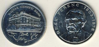 1992-94. 200Ft Ag "MNB" (1x) + "Deák" (1x) T:BU,2