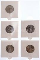 Amerikai Egyesült Államok 1999-2008. 1/4$ Cu-Ni "50 állam" teljes sorozat (50xklf) + 2009....