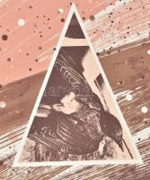 Sárkány Győző (1951-): Légvonal II., 1995. Szitanyomat (szerigráfia), papír, jelzett, próbanyomat 2....