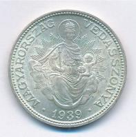 1939. 2P Ag "Madonna" T:2 patina
Adamo P7