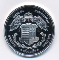 DN "Magyarország Keresztény Királyai / V. István 1270-1272" Ag emlékérem (20g/0.333/38,36m...