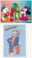 2 db MODERN motívum képeslap: rajzfilm, Disney, és Tom & Jerry / 2 modern motive postcards: cartoons, Disney, Tom & Jerry
