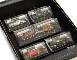 TCM gyűjtői kis autó készlet Volkswagen, Mercedes, Cooper, 6 db eredeti dobozban