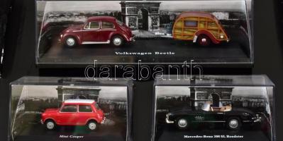 TCM gyűjtői kis autó készlet Volkswagen, Mercedes, Cooper, 6 db eredeti dobozban