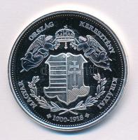 DN "Magyarország Keresztény Királyai / III. Béla 1172-1196" Ag emlékérem (20g/0.333/38,36m...