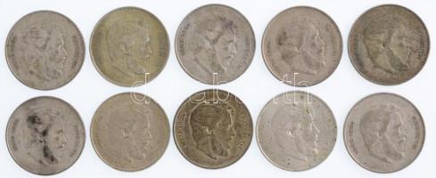 1947. 5Ft Ag "Kossuth" (10x) T:2-,3 patina 
Adamo F8.1