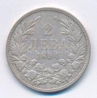 Bulgária 1894KB 2L Ag "I. Ferdinánd" T:2- patina
Bulgaria 1894KB 2 Leva Ag "Ferdinan...