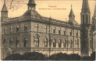 1915 Temesvár, Timisoara; Józsefvárosi zárda, De Notre Dame felsőbb leányiskolája. &quot;Az Úr félelme a bölcsesség kezdete&quot; Koronaherceg tőzsde kiadása / Josefstädter Kloster / nunnery, girls&#039; school (EK)