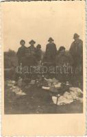 1935 Nagybánya, Baia Mare; vadászok pihenője / hunters' rest. photo