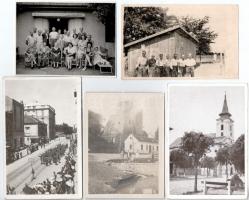 35 db főleg RÉGI történelmi magyar város képeslap vegyes minőségben / 35 mostly pre-1945 town-view p...