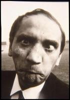 cca 1985 Humoros fényképek c. előadáshoz gyűjtött illusztrációk, Vincze János (1922-1999) kecskeméti...