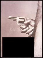 cca 1985 Humoros fényképek c. előadáshoz gyűjtött illusztrációk, Vincze János (1922-1999) kecskeméti...