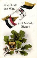 Flag, coat of arms, military propaganda WWI
