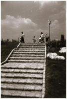 cca 1968 Budapest, a Feneketlen-tó és a Park vendéglő, jól áttekinthető látképek, mert a parkosítás ...