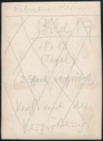 cca 1933 Kinszki Imre (1901-1945) budapesti fotóművész hagyatékából, jelzés nélküli vintage fotó, a ...