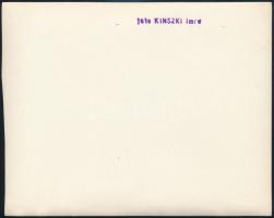 cca 1932 Kinszki Imre (1901-1945) budapesti fotóművész hagyatékából, pecséttel jelzett vintage fotó ...