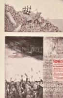 Muzsnay Ákos (1945-): Forradalom emlékére, 1977. Színes rézkarc, papír. Jelzett. Számozott 13/25. La...