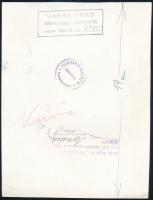 cca 1939 Vadas Ernő (1899-1962) budapesti fotóművész és fotóriporter hagyatékából 1 db vintage fotó,...