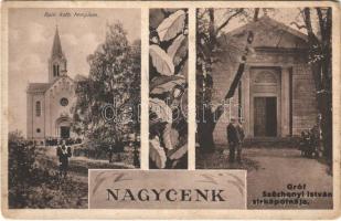 1941 Nagycenk, Római katolikus templom, Gróf Széchenyi István sírkápolnája. Floral (kopott sarkak / worn corners)