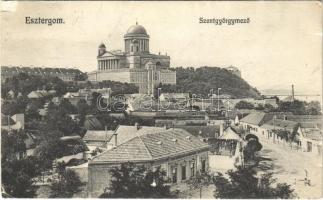 1913 Esztergom, Szentgyörgymező, Bazilika, Szentgyörgymezői Katolikus Olvasókör. Szőllősy Testvérek kiadása (kopott sarok / worn corner)