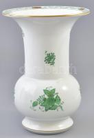 Herendi porcelán Waldstein mintás váza. Kézzel festett, jelzett, hibátlan. 22 cm