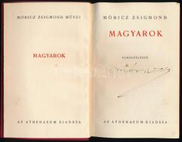 Móricz Zsigmond: Magyarok. Móricz Zsigmond művei. Bp.,1939,Athenaeum, 4+226+4 p. Kiadói aranyozott p...