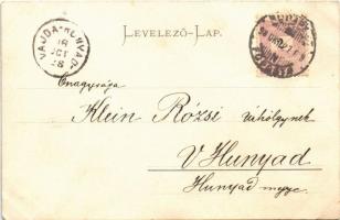 1898 Cats smoking pipes. Schmidt Edgar litho (EK)