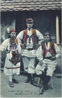 1908 Hrvatska narodna nosnja / Horvát folklór, népviselet / Croatian folklore, traditional costumes. Dr. Trenkler Co. 1907. Agm. 41. (EK)