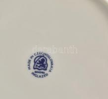 Retro csehszlovák porcelán étkészlet + hiányos mokkás készlet. Matricás, jelzett, hibátlan