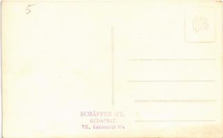 Horthy Miklós és darutollas magas rangú vitéz tisztek. Schäffer Gy. Budapest, photo