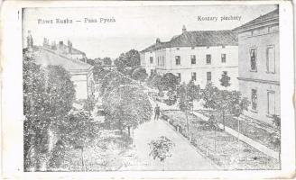1916 Rava-Ruska, Rawa Ruska; Koszary piechoty / Austro-Hungarian K.u.K. military infantry barracks. Verlag Mechel Gold (EB)