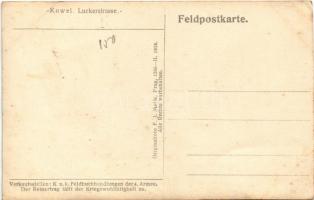 Kovel, Kowel; Luckerstrasse, Kaffeehaus, Restauration / WWI street view, café and restaurant, shops,...