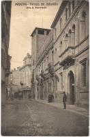 Padova, Padua; Palazzo dei Zabarella (Via S. Francesco) / street view, palace