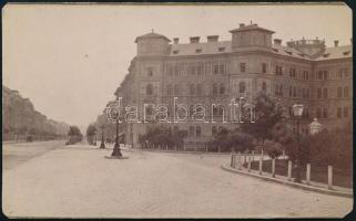 cca 1900 Budapest, Kodály körönd, keményhátú fotó, 10×16 cm