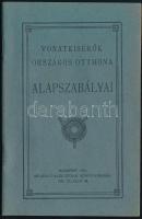 1910 Bp., Vonatkísérők Országos Otthona alapszabályai, 38p