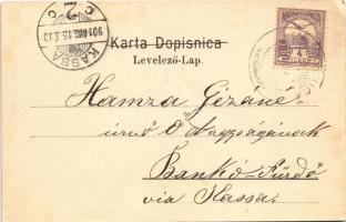 1901 Crikvenica, Cirkvenica; Frankopanski Kastel / castle, bridge (EK)