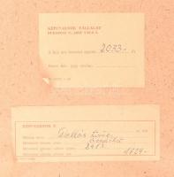 Dallos Lívia (1927-): Csendélet. Olaj, farost, jelzett. Hátoldalán Képcsarnok Vállalat címkéjével. Ü...