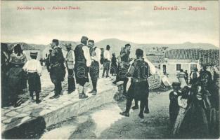 Dubrovnik, Ragusa; Narodne nosnje / National-Tracht / Horvát népviselet, folklór / Croatian folklore, traditional costumes